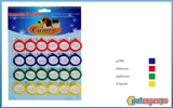 Round shape plastic id cards