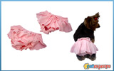 sanitary pants with dress rim-pink