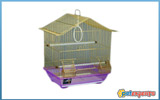 Bird gold cage transparent base  34.50 x 26cm x 44.50cm