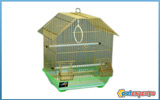 Bird gold cage transparent base  34.50 x 26cm x 44.50cm