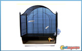 Bird black castle cage 50cm x 31cm x 64.50cm