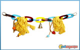 Acrylic/cotton rope chain bird toy 38.50cm