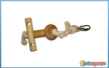 Cotton rope wood bird toys 22cm