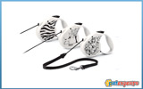 Οδηγός Flexi Black & White 5m Με Κορδόνι έως 20kg