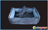 Κρεβάτι - μαξιλάρι σκύλου με κόκκαλο