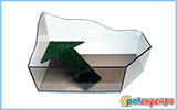 Glass turtle aquarium