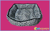 Dog cushion animal print